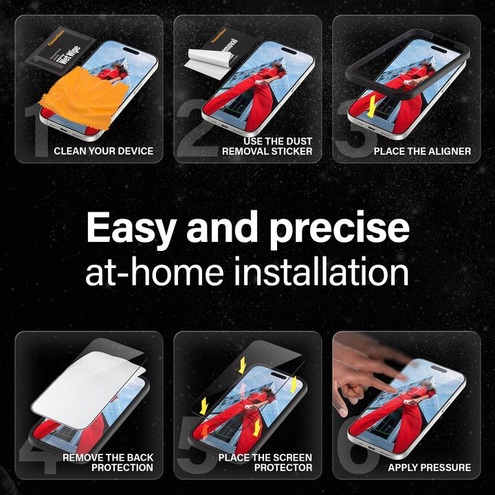 Produktbild PanzerGlass Ceramic Protection Ultra-Wide Fit (1 Stück, Apple iPhone 15 Plus, Apple iPhone 16 Plus)