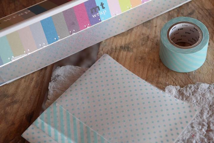 Immagine prodotto MT Masking Tape Nastro per mascheratura Washi Wrap carta craft a pois blu chiaro