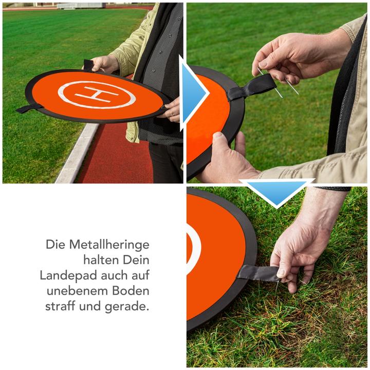 Immagine prodotto mantona 23060 Drone Landing Pad pieghevole, Ø 55cm (Sito di atterraggio del drone, Universale)