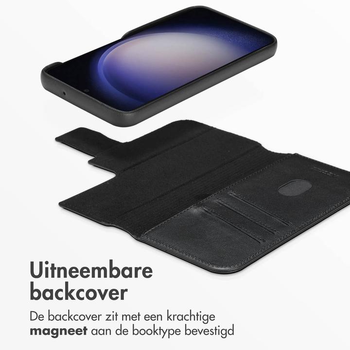 Produktbild Accezz Leather Bookcase 2-in-1 met MagSafe Samsung Galaxy S23 - Onyx Black (Samsung Galaxy S23+)