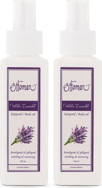 Ottoman 2er-Set Lavendel Körperöl, 100ml, entspannendes Körperöl (Körperöl, 100 ml)