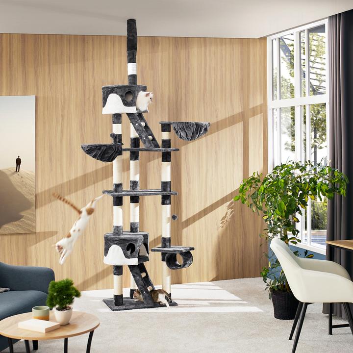 Produktbild tectake Hansi (260 cm, Grau, Weiss)