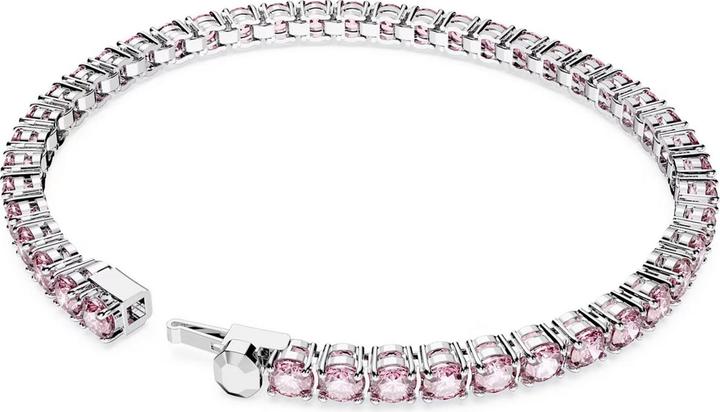 Produktbild Swarovski Matrix Tennis Armband Rundschliff Rosa (15.50 cm, Swarovski Metall)