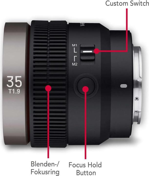 Produktbild Samyang V-AF 35mm f/1.9 FE Sony E (Sony E, Vollformat)