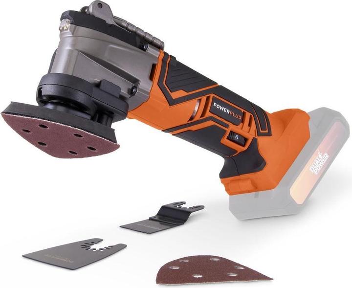 Powerplus Dual Power Oscillating Multitool 20V - excl. battery and charger - 5 Acc.