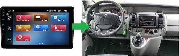 Actual product image No Name RADIO GPS NAVIGATION NISSAN PRIMASTAR 2006-2014 ANDROID (10")