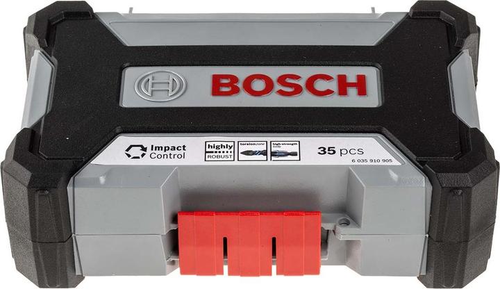 Actual product image Bosch Professional Zubehör Pick and Click Multi Construction Drill and Impact Control Screwdriver bit set (Hexagon socket TX M20, Hexagon socket TX M30, Hexagon socket TX M15, Hexagon socket TX M25, Hexagon socket TX M40, Cross Phillips PH M1, Cross Phillips PH M2, Cross Pozidriv PZ M2, Cross Phillips PH M3, Cross Pozidriv PZ M3)