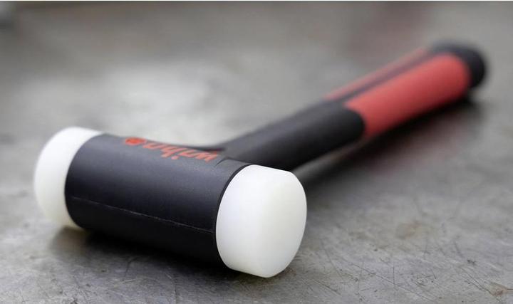 Actual product image Wiha FibreBuzz® soft-face hammer recoilless, polyamide striking head 320 mm | 44598 (740 g)