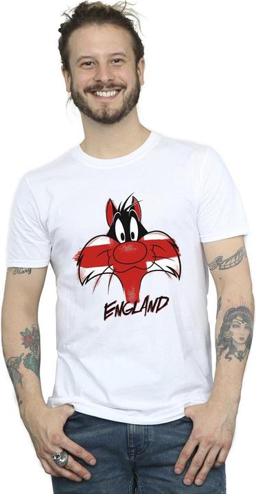 Produktbild Looney Tunes Sylvester England Face TShirt (M)