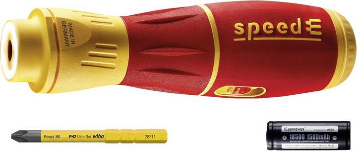 Produktbild Wiha E Schraubendreher speedE® II electric 3 tlg. für Elektriker (Phillipps-Kreuzschlitz (PH))