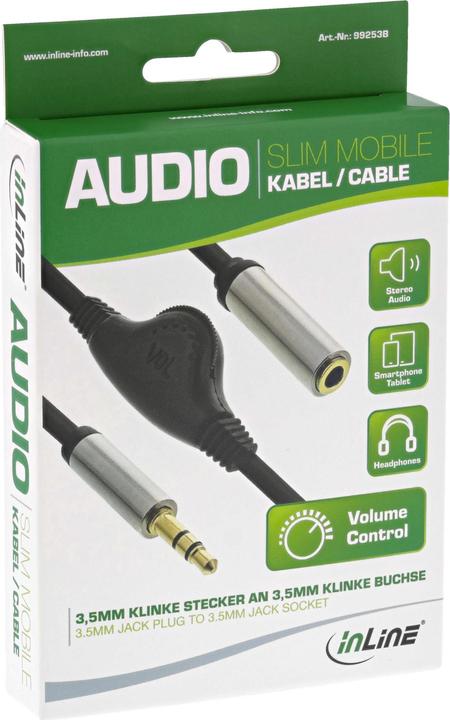 Actual product image InLine Slim (0.25 m, 3.5mm jack (AUX))