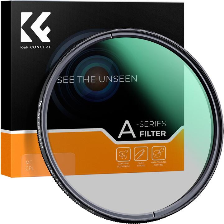 Actual product image K&F Concept 67MM CPL, Slim, Green Coated