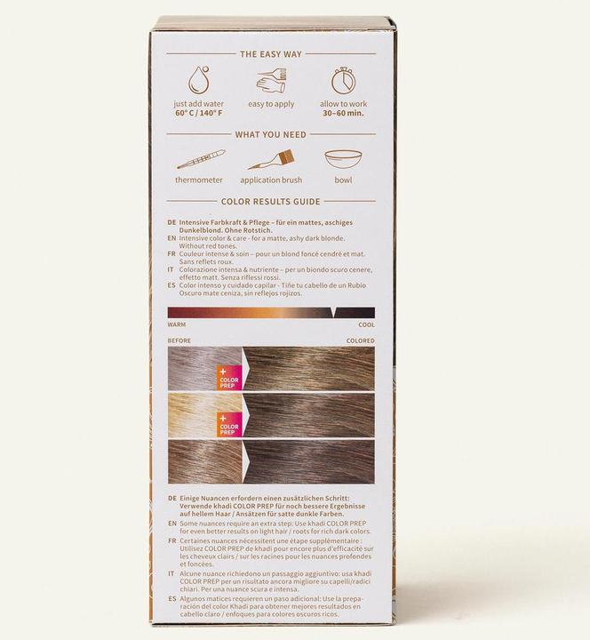 Image du produit Khadi Couleur de cheveux aux herbes (Homme blond)