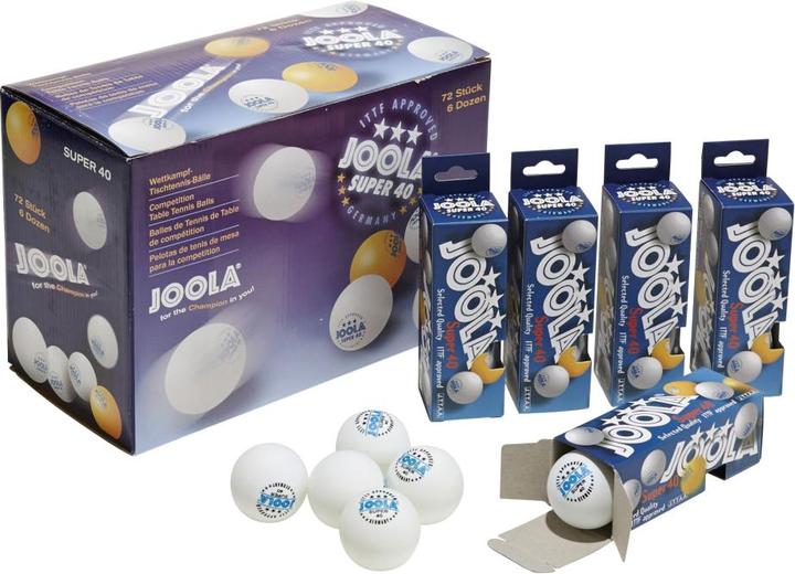 Produktbild Joola ® Tischtennisbälle SUPER 72er Karton weiss (72 Stk.)