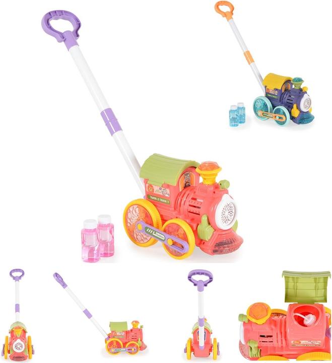 Image du produit Moni jouet à pousser train bulles