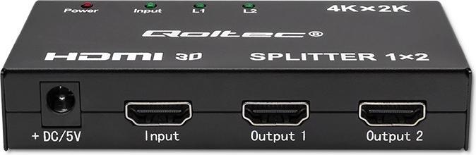 Image du produit Qoltec 51796 Séparateur HDMI actif 2 x HDMI 4K x 2K | 3 4 Gbit/s