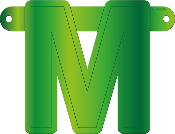 Produktbild Folat Banner Buchstaben M lindgrün