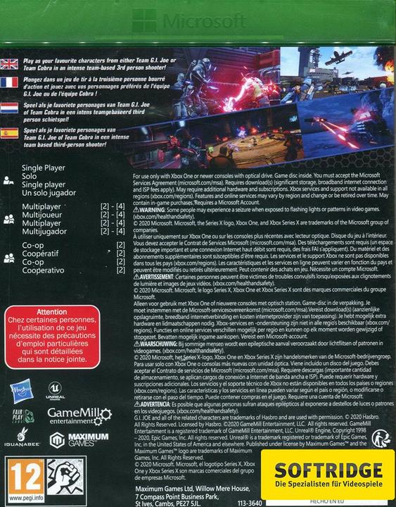 Actual product image Maximum Games G.I. Joe: Operation Blackout (Xbox One S, EN)
