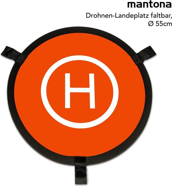 Immagine prodotto mantona 23060 Drone Landing Pad pieghevole, Ø 55cm (Sito di atterraggio del drone, Universale)