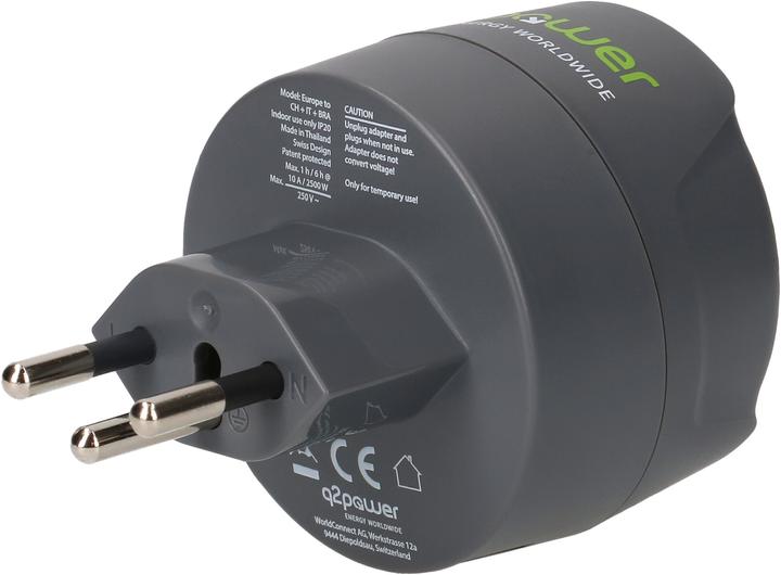 Image du produit Q2 Power Adaptateur de voyage Q2Power Monde