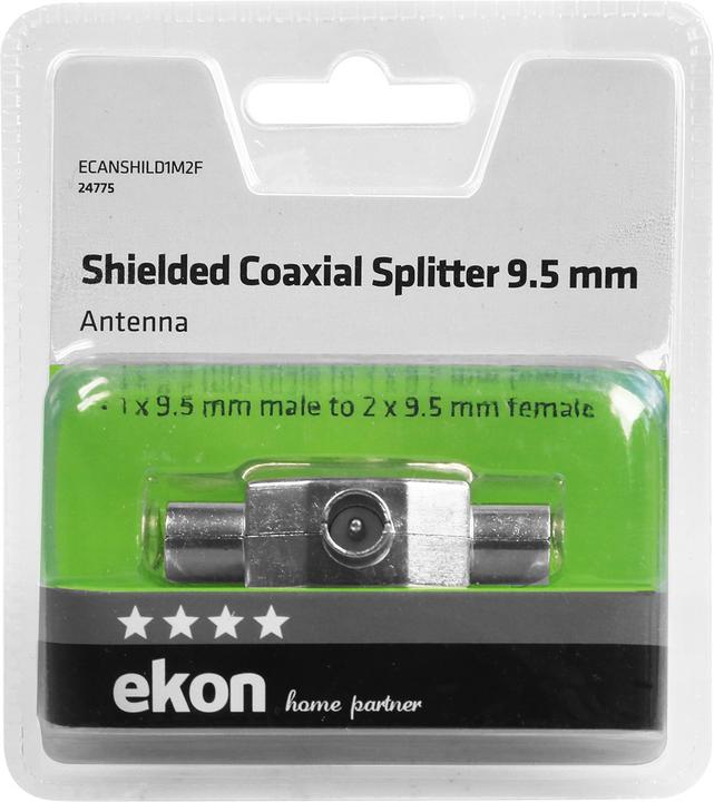 Immagine prodotto Ekon Splitter per antenna coassiale da 9,5 mm schermato (Cavi antenna)
