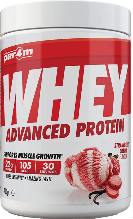 Image du produit Per4m Protéine Whey avancée (Crème de fraise, 900.90 g)