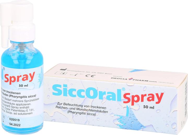 Produktbild Drossapharm SiccOral Spray zur Befeuchtung von trockenen Mund- und Rachenschleimhäuten, 50 ml SPR (50 ml)
