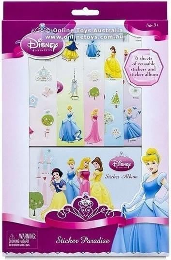 Actual product image Disney Princess Sticker Sheet (Pack of 6)