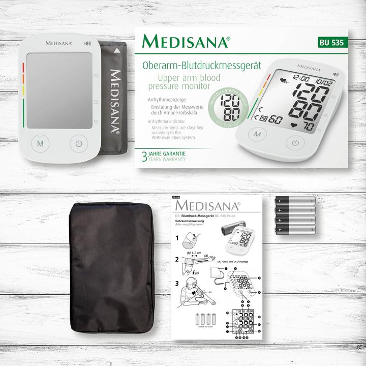 Actual product image Medisana BU 535 Voice (Blood pressure monitor upper arm)