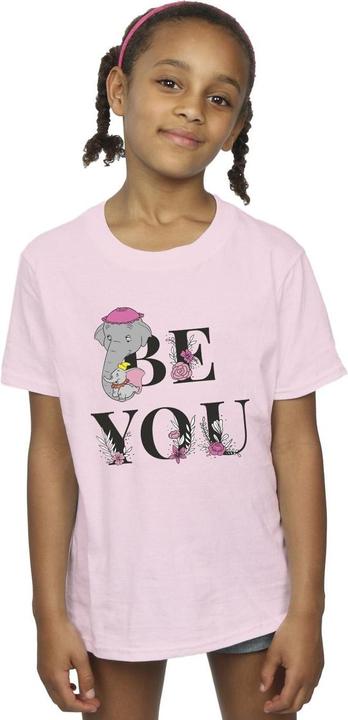 Actual product image Disney Girls Dumbo Be You Cotton T-Shirt (140, 146)