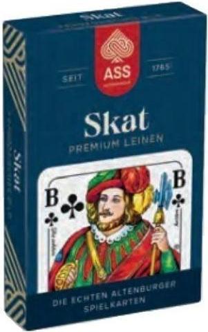 Actual product image ASS Altenburg FSC Skat Premium Linen, French picture in folding box (German)