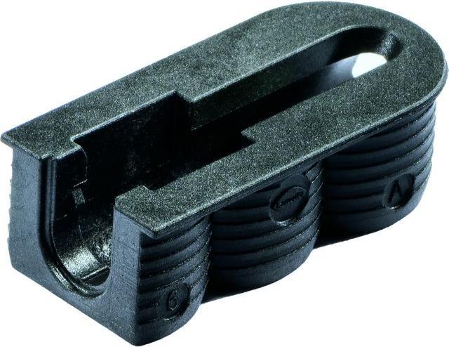 Image du produit Lamello Raccords de corps et supports de tablettes Cabineo X black avec usinage de surface uniquement (500 pcs)