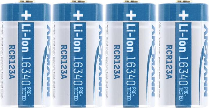 Actual product image Fenix 4 pieces battery CR123 A