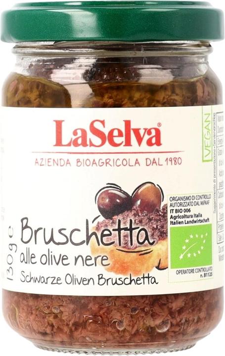 Produktbild LaSelva Bruschetta aus schwarzen Oliven (130 g)