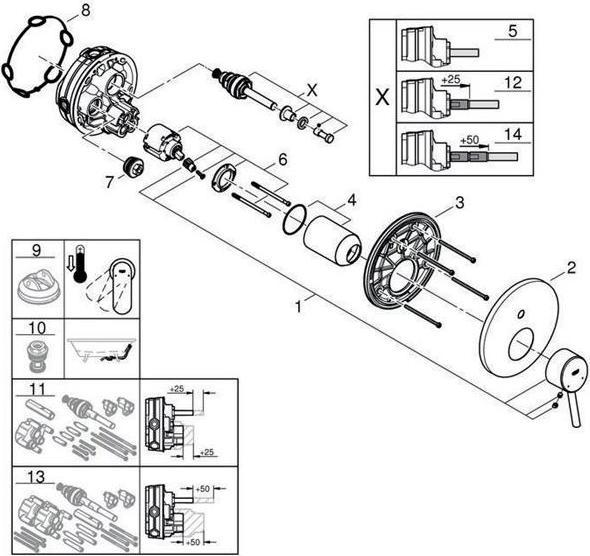 Immagine prodotto Grohe Concetto miscelatore monocomando per vasca da bagno