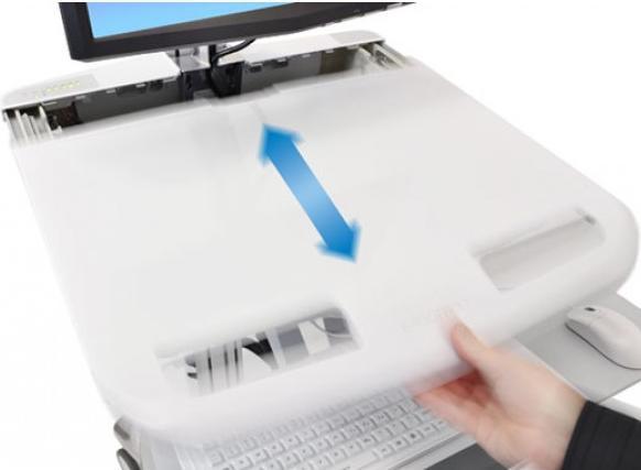 Immagine prodotto Ergotron Carrello per Display LCD/Tastiera/Mouse/CPU/Notebook/Scanner a codice a barre - Medico -