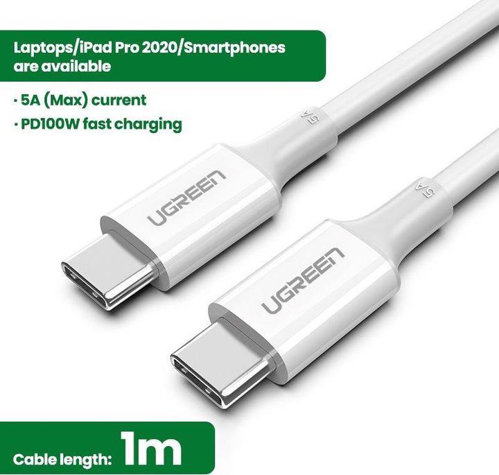 Actual product image Ugreen USB C – USB C (1 m, USB 2.0)