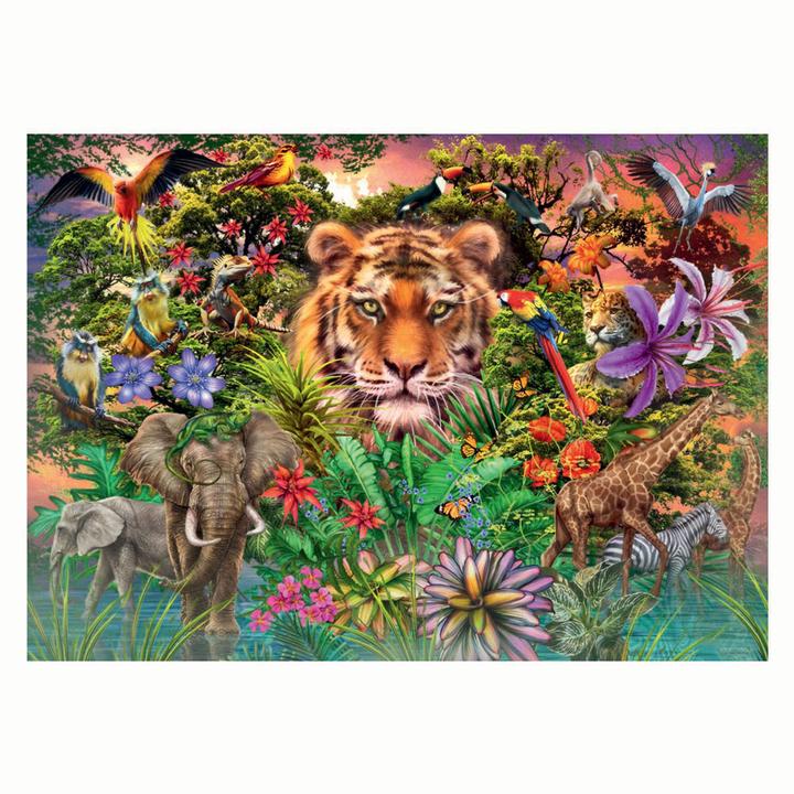 Actual product image Ravensburger Puzzle 1000 Tiger im Garten (1000 pieces)