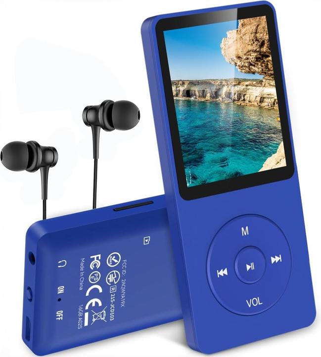 Agptek 8GB MP3-Player Marineblau (8 GB)