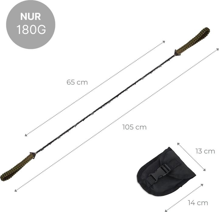 Actual product image Hermex Pocket saw Survival saw Pocket saw Hand chain saw Camping hand saw