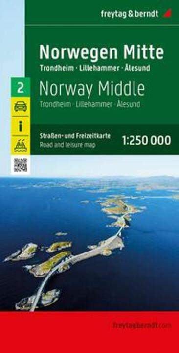 Immagine prodotto Norvegia Centro, mappa stradale e del tempo libero 1:250.000, freytag & berndt (freytag & berndt, Tedesco, Inglese, Olandese, Slovacco, Ceco, Italiano, Norvegese, Spagnolo)