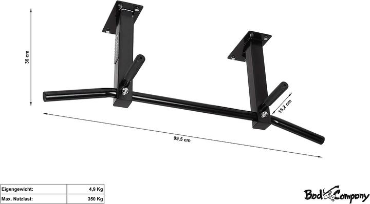 Actual product image Bad Company Pull-up bar, BCA-44 for ceiling mounting