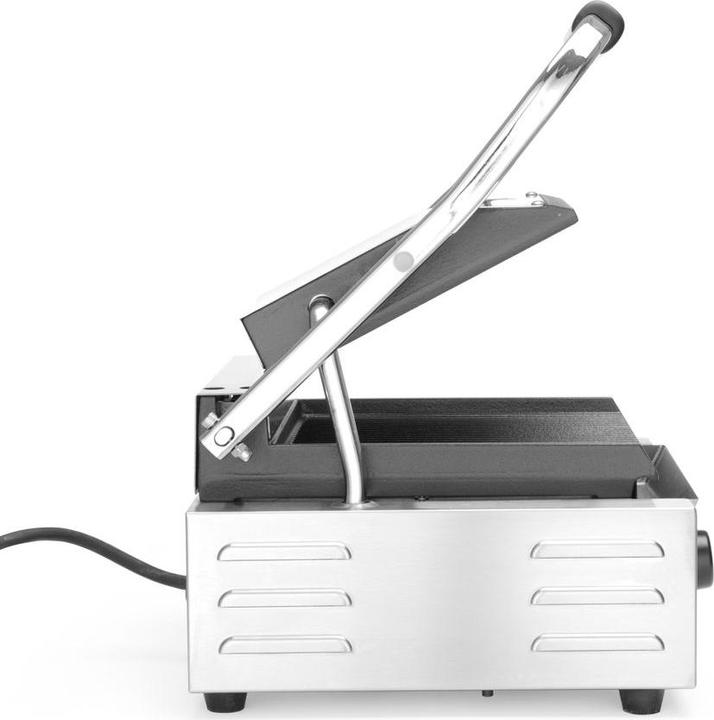 Actual product image Hendi Professional contact grill Gastro EINZEL - top and bottom grooved