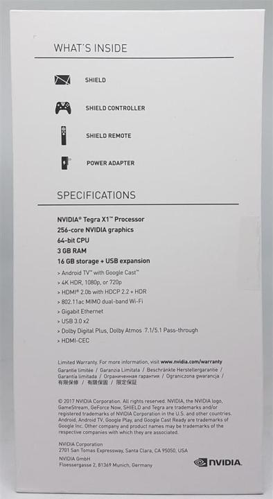 Actual product image NVIDIA Shield TV