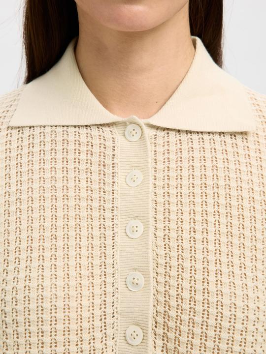 Produktbild Selected Femme Baumwoll Polohemd aus Strick (XL)