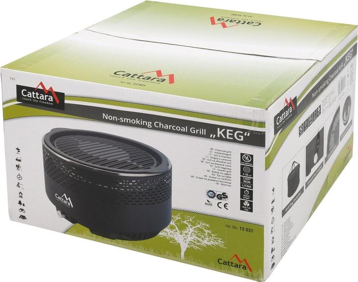 Actual product image Cattara Charcoal KEG table grill