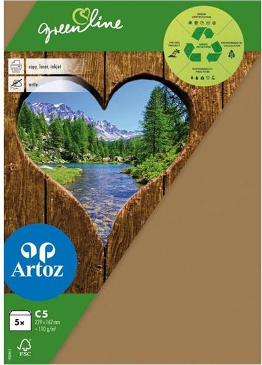 Artoz Busta Green Line C5, 5 pezzi, marrone (C5, 5 x)