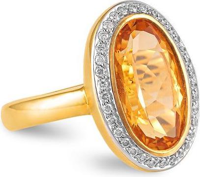 Produktbild Breuning RING - Farbstein/Brill. 0,255 Ct. H/si (54, 585/14 K Gold)