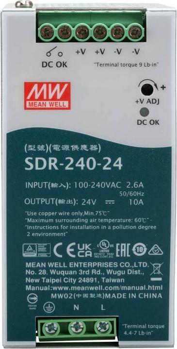 Image du produit MeanWell Alimentation électrique Mean Well Rail DIN