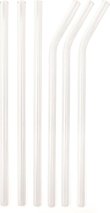 Kikkerland Pailles de verre réutilisables (6 x)